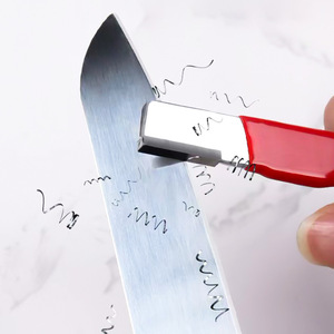 Multifunctional <b>Knife</b> <b>Sharpener</b> Stainless Steel Rectangular Red Black Portable For Garden Outdoor Household Tools - Product Image 4