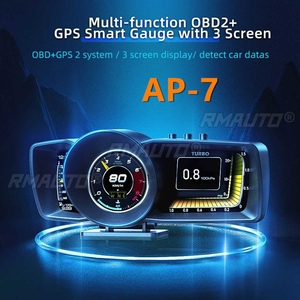 Affichage Tête Haute (HUD) OBD2 Multi-jauge avec Mesure de Pression de Turbine et Température d'Huile, Système d'Alarme et Ordinateur de Bord pour Voiture - Product Image 2