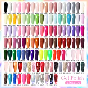 Популярный Гель-лак для ногтей BORN PRETTY, 120 цветов, бесплатный дизайн на заказ, Гель-лак для ногтей, 15 мл бутылок, фирменная торговая марка OEM