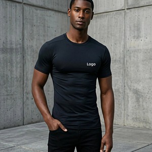 ผู้ผลิตชุดกีฬา OEM ODM รับผลิตตามแบบ คุณภาพสูง ขายดี ผ้าโพลีเอสเตอร์กันหด ทนการฟอกสี เสื้อแขนสั้นสำหรับออกกำลังกาย - Product Image 1