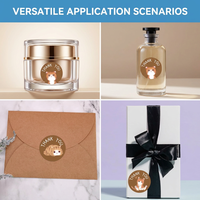 Autocollants en vinyle imperméables personnalisés - Étiquettes rondes de 2 pouces imprimées en UV pour l'emballage et la marque des entreprises (500 PCS/rouleau) Vente en gros