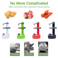 Multifunctionele Dunschiller Groentekeukengereedschap Bladen Roterende Aardappel Appelschiller Elektrische Automatische Fruitschiller