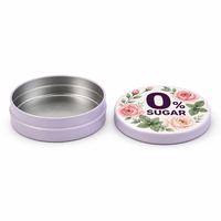 Boîte de rangement en fer blanc pour bonbons à la menthe aromatisés aux fruits de qualité alimentaire, pastilles pour la gorge à la menthe poivrée, 33g, avec couvercle couronne, sucre, chocolat