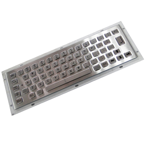 <span class=keywords><strong>Clavier</strong></span> à touches saillantes Full Travel 2,0 mm, en acier inoxydable, spécial pour les kiosques et les environnements difficiles - Product Image 2