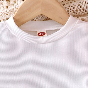 Conjunto de Ropa para Niñas Pequeñas de 2 a 7 Años, Camiseta de Cuello Redondo, Vestidos sin Mangas Color Rojo Rosa, Bolso, Ropa de Invierno para Niños Pequeños - Product Image 5