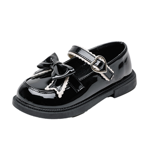 Zapatos de PU para Niñas, Estilo Coreano, Suela Blanda Británica, Princesa, Niñas Medianas y Grandes, Estudiantes de Primaria, Secado Rápido - Product Image 1