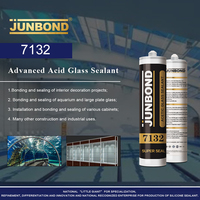 Mastic de silicone acétoxy d'usine Junbond couleur translucide verre à grande plaque