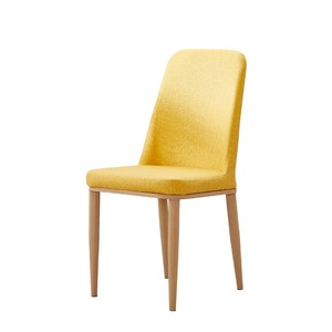 <span class=keywords><strong>Chaise</strong></span> jaune <span class=keywords><strong>pas</strong></span> chère avec pieds en métal <span class=keywords><strong>de</strong></span> style nordique, chaises rembourrées scandinaves pour restaurant, chaises <span class=keywords><strong>de</strong></span> salle à manger - Product Image 1