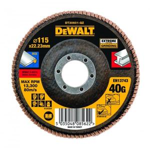 DEWALT-Disco de Solapa Plano EXTREME (10 Uds.), 1 Unidad, 1 Unidad, 2 Unidades -EAN 5035048085646 ABRASIVOS DISCOS ABRASIVOS PARA MOLIENDA Y ACABADO - Product Image 1