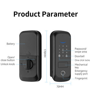 Không thấm nước sinh trắc học vân tay mã kỹ thuật số Chốt Cửa Khóa tuya Wifi App thông minh khóa ttlock BLE App điện tử thông minh khóa - Product Image 6