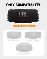 Étui de protection en silicone premium SIKAI pour JBL Charge 6, coque antichoc avec trou pour cordon, design antidérapant, coque souple