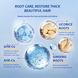 Huile de croissance capillaire au cuivre bleu à marque privée GHK-Cu AHK-Cu, sérum anti-chute de <span class=keywords><strong>cheveux</strong></span>, traitement réparateur du cuir chevelu pour la repousse des <span class=keywords><strong>cheveux</strong></span> - Product Image 4