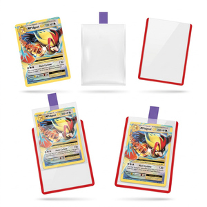 Fundas Protectoras para Tarjetas Coleccionables con Pestañas de Colores, Fundas Transparentes y Suaves para Tarjetas de Juego y Deportes - Product Image 4