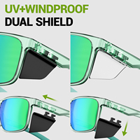 KAPVOE TR 90 Lunettes de soleil unisexes tendance avec revêtement polarisé HD, légères pour la randonnée et la pêche en plein air pour adultes