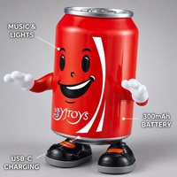 Robot Cola Chanteur et Dansant à Batterie Lithium 300 mAh, Vente Directe Usine, Jouet Cartoon, Chargement USB-C, Conception Écologique et Sûre