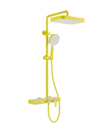 Ensemble de douche thermostatique haut de gamme au design moderne, système de douche en laiton pour salle de bain, robinet de douche mélangeur chaud et froid
