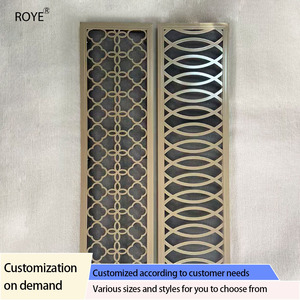 Grille de ventilation rectangulaire en alliage d'aluminium pour salon, design moderne de luxe léger, pour sortie d'air conditionné, ventilation facile - Product Image 6