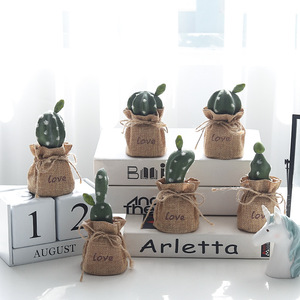Assortiment de fausses plantes décoratives succulentes artificielles de 11 à 15cm avec Pots gris, nouvel arrivage, ensemble de 5 - Product Image 4