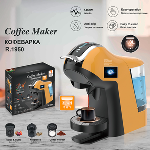 Machine à <span class=keywords><strong>café</strong></span> à capsules multifonctionnelle 1400W, réservoir d'eau de 1,0L, machine à expresso automatique pour la maison 3 en 1 - Product Image 1