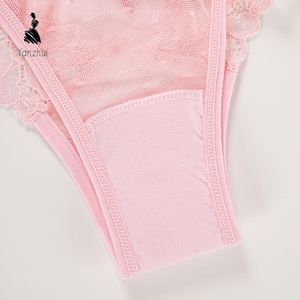 <span class=keywords><strong>Tanga</strong></span> de Encaje Sexy para Mujer YZ 2026 OEM/ODM, Bragas Transparentes con Lazo Decorativo, Ropa Interior Sexy - Product Image 5