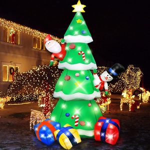 Décorations <span class=keywords><strong>de</strong></span> Noël gonflables pour l'extérieur en Dacron FYC avec Père Noël et boîtes cadeaux – Vente en gros - Product Image 6