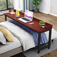 Bureau de lit paresseux mobile simple moderne et bureau d'ordinateur conçu pour la petite maison chambre à coucher bureau en bois Table de chevet