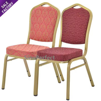Chaises de salle à manger en métal pour hôtels, mariages, banquets, réunions VIP, restaurants, événements, fêtes, églises