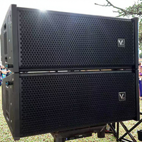 Système de sonorisation Line Array H2A Dual 10 pouces LF 1600W (RMS) en bois contreplaqué, alimenté, pour spectacles en direct en extérieur, événements et scènes