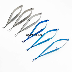 กรรไกรตัดกระจกตา castroviejo กรรไกรแคปซูลทำจากไทเทเนียม/สเตนเลสสตีลเครื่องมือผ่าตัดโรคตาขนาดเล็ก - Product Image 3