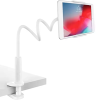 Support de téléphone portable réglable et flexible à long bras support de tablette pour lit à col de cygne support de téléphone flexible pour bureau paresseux