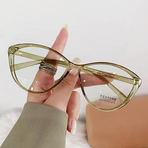 <span class=keywords><strong>Gafas</strong></span> azules de ojo de gato con personalidad, montura de <span class=keywords><strong>gafas</strong></span> de foto de celebridad retro divertida para mujer, se puede combinar con miopía - Product Image 1