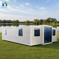 Villa préfabriquée mobile de luxe 20 pieds 40 pieds, conteneur extensible portable 40 pieds, 2 3 4 5 chambres, villa pliable préfabriquée