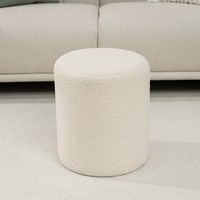 Bailey Premium personnalisé rond tufté tissu pouf dortoir chambre chaise tabouret pour salon
