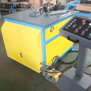 Máquina de prensado de ángulo hidráulico, máquina redonda de acero, dobladora de tubos de hierro planos