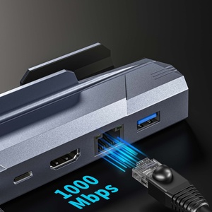 แท่นเชื่อมต่อ 5 in 1 Type C พร้อมพอร์ต USB 3.0, HDTV, อะแดปเตอร์ RJ45 Lan Ethernet 1000M, ช่องชาร์จ 100W PD และฮับ USB C สำหรับ Steam Deck - Product Image 3