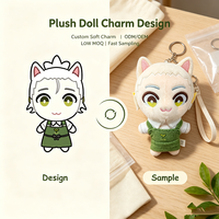Porte-clés en peluche personnalisé, mignon et artistique, tirette de fermeture éclair, ornement de sac, décoration de cartable pour enfants, bibelot fantaisie pour accessoire quotidien décontracté