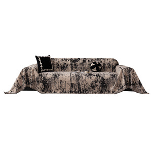 <b>Sofa</b> <b>Cover</b> Chenille Black White Geometric Pattern 145-185Cm Removable Washable Modular <b>Sofa</b> Slipcover - Product Image 2