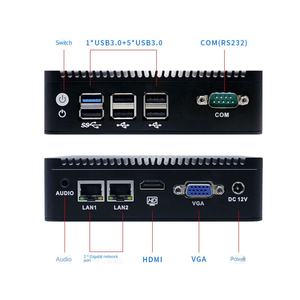 Yanling N3 Mini Industrie-Computer mit <span class=keywords><strong>DDR3</strong></span>, US/EU-Stecker, SSD, Dual-Netzwerk, Niedriger Stromverbrauch, Lüfterlos, Eingebetteter Computer, Neu - Product Image 2