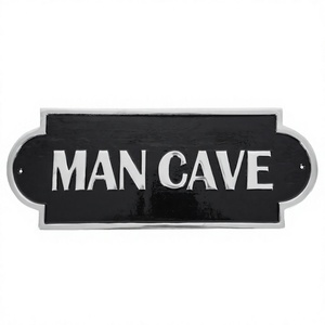 Letrero de Mancave, letreros de pared generales de aluminio fundido, artículo decorativo, tipo de fácil instalación, letrero y placa personalizados al por mayor - Product Image 1