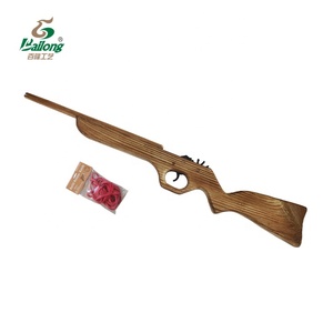 Fucile Giocattolo in Legno di Pino a Prezzo di Fabbrica con Tiro a Elastico, Idea Regalo per Bambini - Product Image 2