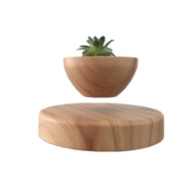 Maceta Magnética Levitante con Diseño en Forma de Tazón, Moderna y Redonda, Puede Cultivar Albahaca, Aloe Vera, Menta, Regalo Decorativo de Año Nuevo