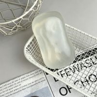 Squishy a Forma di Sapone in Gelatina Trasparente in TPR, Morbido e Non Risalente, per Decorazione Scrivania, Antistress, Regalo
