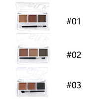 3 teintes de maquillage pour sourcils en marque privée, crème pour sourcils longue durée, naturelle, en stock