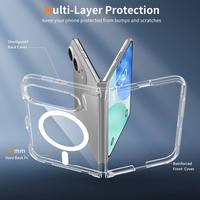Coque de téléphone IDEAL Factory Clear Anti-Yellow Hard PC Magnetic Fold Waterproof Shockproof Ultra Slim Light Luxury pour Duo