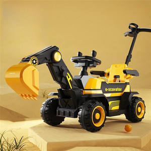 Электрический трактор-игрушка 12В с пультом управления для детей от 2 до 4 лет, унисекс, из АБС-пластика, на аккумуляторе, с прицепом - Product Image 5