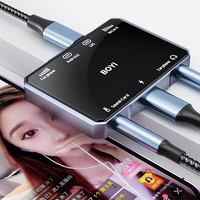 Fuallwin pour Apple Android 2-en-1 Convertisseur de Streaming en Direct Stéréo 3D Boîtier Adaptateur de Diffusion en Direct Type-C