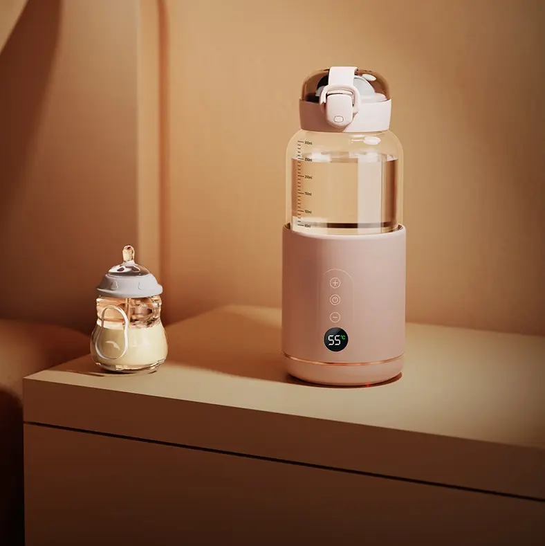 Chauffe-lait portable chauffage sans fil température constante bébé isolation tasse rechargeable chauffe-biberon