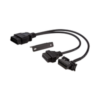 Kabel Konektor OBD 2 Pria/Wanita Berkualitas Tinggi Linkyou untuk Ekstensi Sistem Diagnostik Mobil untuk pelacakan gps eld