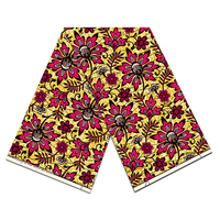 Kain kain Afrika cetak lilin Ankara etnis 6 yard untuk gaun pesta dan kain pelapis DIY kain cetak hijau Afrika