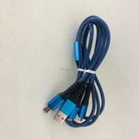 Câble de charge rapide 3-en-1 en nylon blanc de 1,2 m 6A pour ordinateur, imprimante et écouteurs - Disponible en magasin à Shenzhen